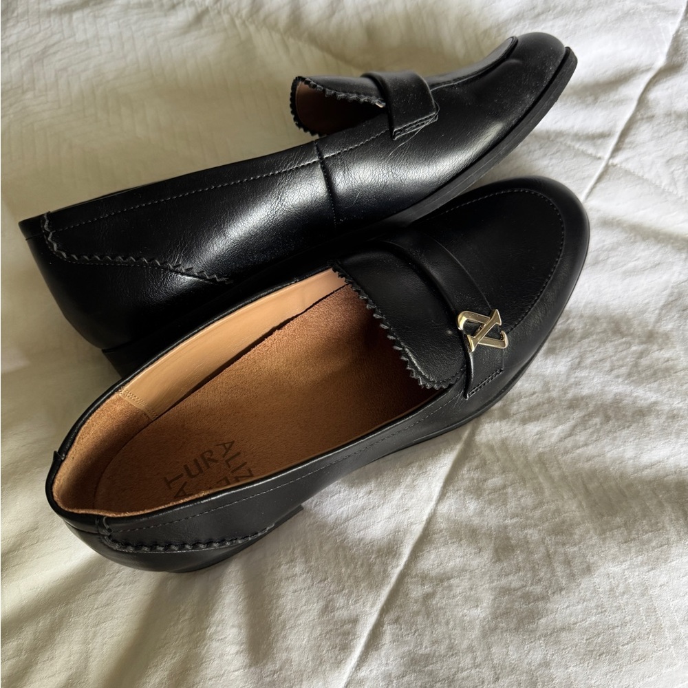 Black Faux Loafers